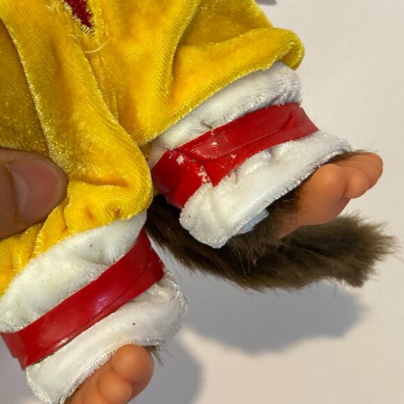 Monchhichi Ronald McDonald Red Yellow Clown Doll Plush Toy Sekiguchi Japan Tag - Picture 4 of 15